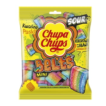 Chupa Chups Belts 90 G (3.17 Oz), 18/cs. EXP: 10/26 EU Chupa Chups Belts 90 G (3.17 Oz), 18/cs. EXP: 10/26 EU