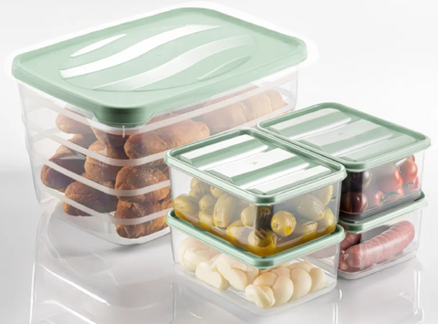 Plastic Charisma Rectangle Storage Box Set Of 5 (5 LT+ 4 x 0.775 LT) 10/cs. Plastic Charisma Rectangle Storage Box Set Of 5 (5 LT+ 4 x 0.775 LT) 10/cs.