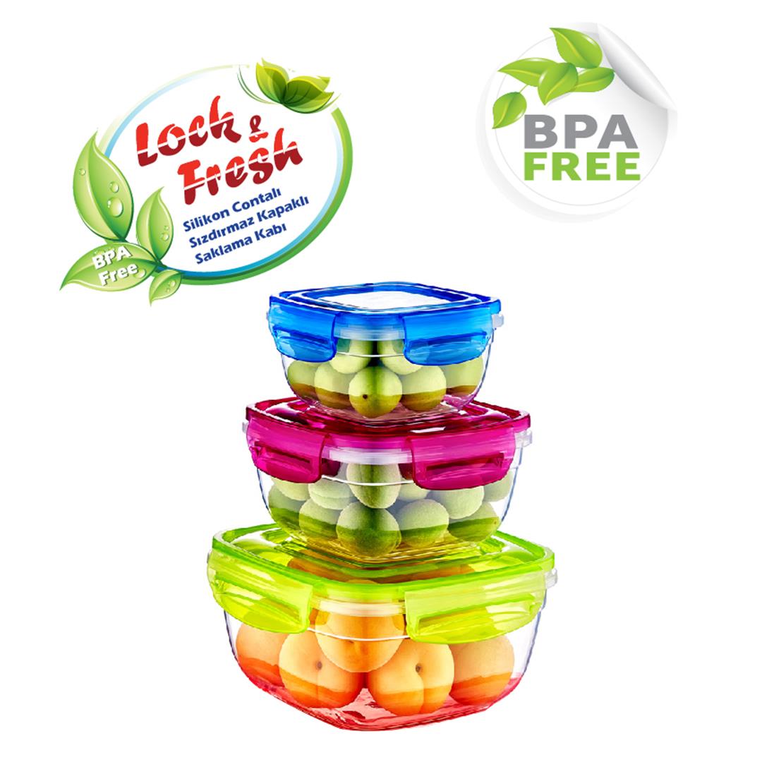 Forever Crystal Tescoma 3.0 Litre Square Container Fresh Box