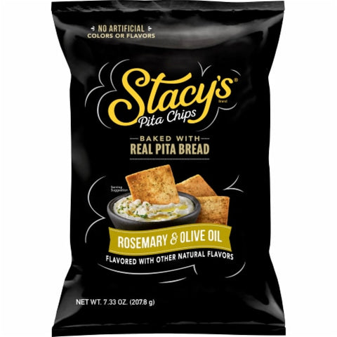 Stacy's Pita Chips Rosemary & Olive Oil 7.33 Oz, 12/cs  EXP: 07/14/2026