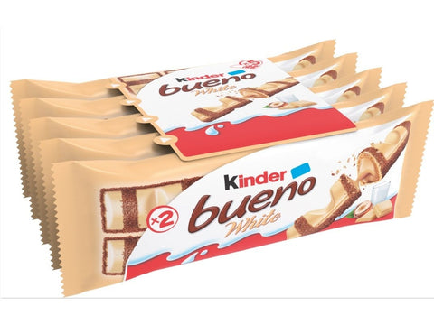 Kinder Chocolate Bueno -White 39 Gm 5 Pack, 6/cs. EXP: 08/30/2026