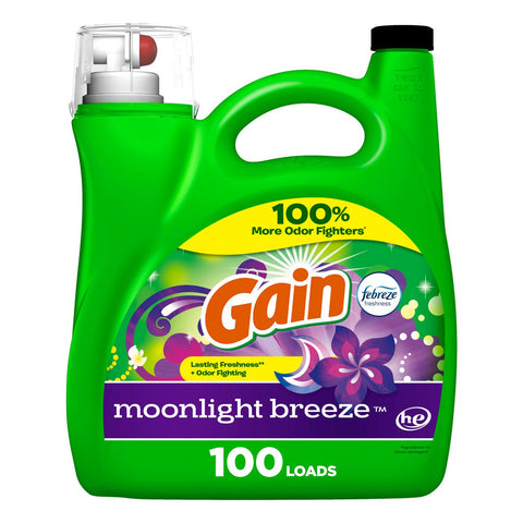 Gain Laundry Detergent -Moonlight Breeze 144 Oz, 4/cs.