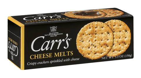 Carr's Crackers -Cheese Melts 5 Oz, 12/cs. EXP: 11/13/2026