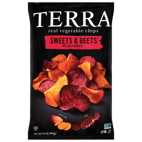 Terra Sweet Potato Chips Beet 5 Oz, 12/cs. EXP: 09/30/2026