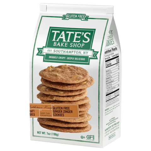 Tate's Bake Cookies -Ginger Zinger 7 Oz, 12/cs.EXP:08/08/2026