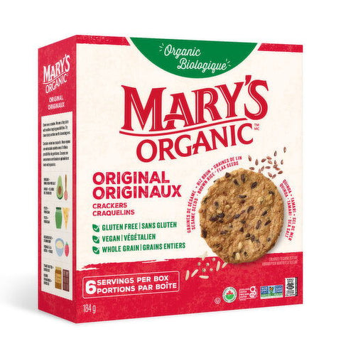 Marys Gone Crackers Organic  -Super Seed Rosemary 4 Oz, 6/cs