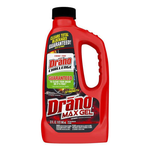 Drano Max Gel Clog Remover 32 Oz, 12/cs.