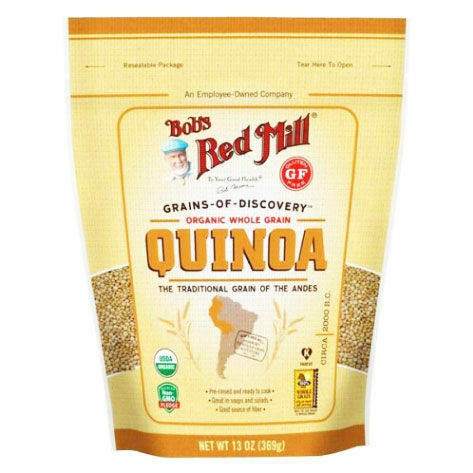 Bob's Red Mill Organic White Quinoa Grain 13 Oz, 5/cs EXP: 10/29/2027