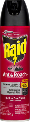 Raid Ant & Roach -Outdoor Fresh 17.5 Oz, 12/cs.*****