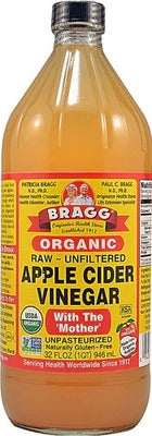 Bragg Organic Raw Apple Cider Vinegar 32 Oz, 12/cs.