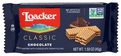 Loacker Classic Wafer -Chocolate 1.59 Oz, 12/cs. EXP: 06/30/2027