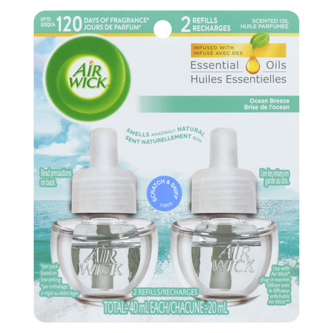 Airwick Scented Oil -Crisp Breeze 2 Pk, 6/cs.