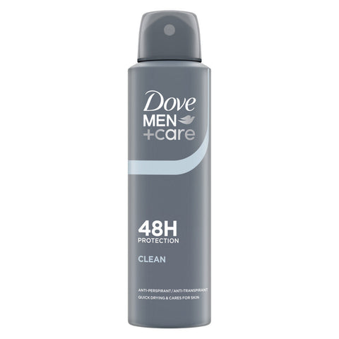 Dove Body Spray Men -Clean 150 Ml, 6/cs.
