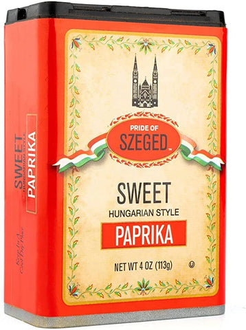 Szeged Sweet Hungarian Paprika 4 Oz, 6/cs EXP: 10/08/2029