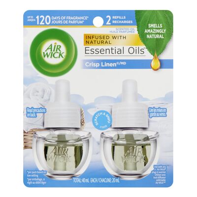 Airwick Scented Oil -Crisp Linen 2 Pk, 6/cs.
