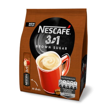 Nescafe 3 in1 Brown Sugar 10 CT,18/cs EXP: 02/26 EU