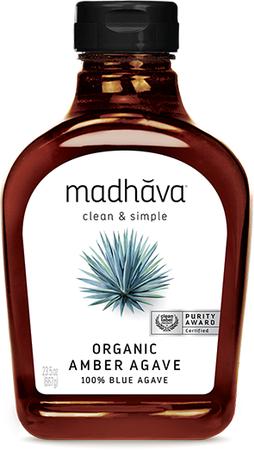 Madhava Organic Agave Nectar 100% Pure Blue  23.5 Oz, 6/cs EXP: 3/1/2028
