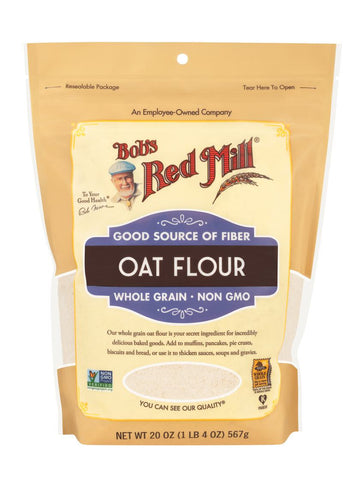 Bob's Red Mill Whole Grain Oat Flour 18 Oz, 4/cs.EXP:06/14/2027