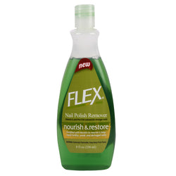 Flex Nail Polish Remover -Nourisihing 8 Oz, 12/cs