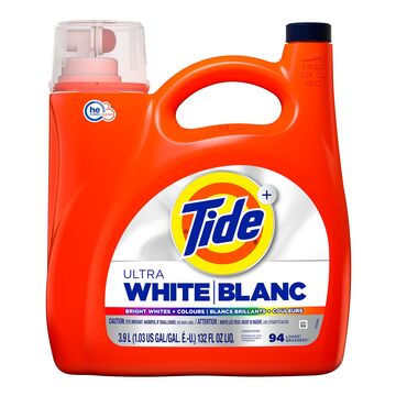 Tide Liquid Detergent -Ultra Oxi White Bright 132 Oz, 4/cs.