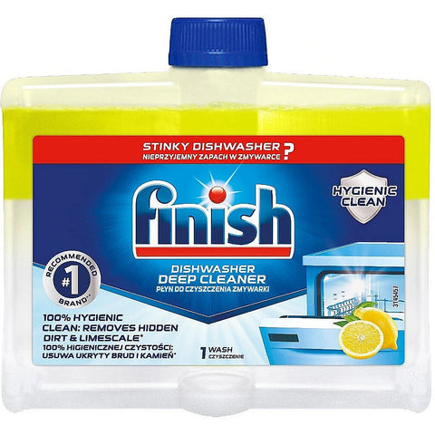 Finish Dishwasher Cleaner -Lemon 250 Ml (8.45 Oz), 12/cs