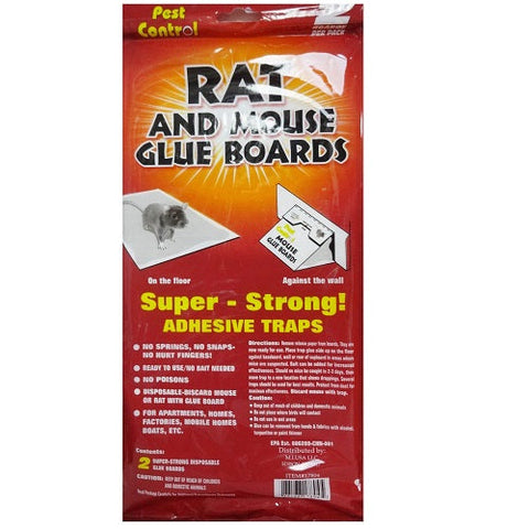 Pest Control Rat & Mouse Glue Board 2 PK  Display 24/cs.