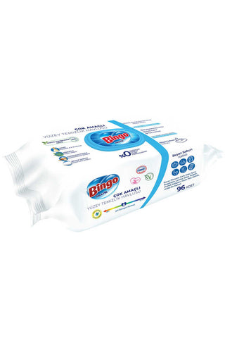 Bingo Surface Cleaning Wet Wipes -White Soap 96 CT, 12/cs.