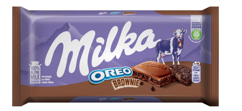 Milka Chocolate -Oreo Brownie 100 G, 22/cs EXP:18/01/2027