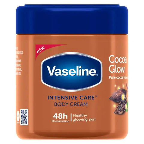 Vaseline Body Cream -Cocoa Glow 400 Ml, 6/cs.