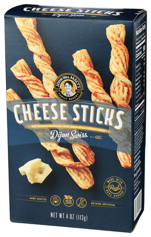 John WM. Macy's Cheesesticks -Dijon Swiss Cheese 4 Oz, 6/cs.