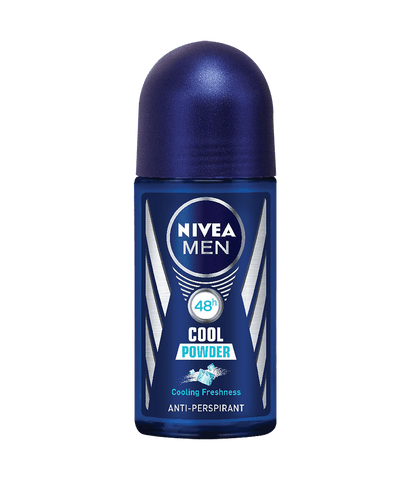 Nivea Roll-On Men -Cool Powder 50 Ml, 12/cs.