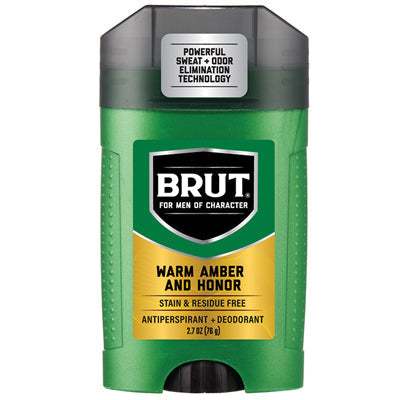 Brut Deo Stick -Warm Amber & Honor 2.7 Oz, 12/cs.