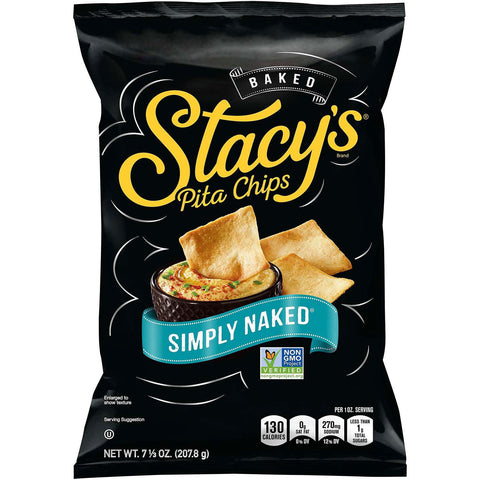 Stacy's Pita Chips Simply Naked 7.33 Oz, 12/cs  EXP: 8/11/2026