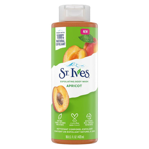 St. Ives Body Wash -Apricot 16 Oz, 4/cs