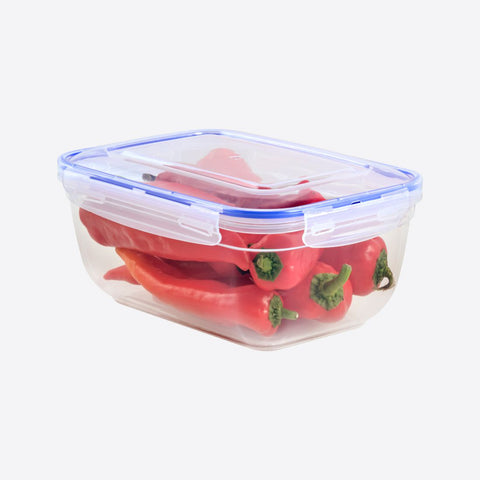 Plastic Seal Rectangular Storage Container 4 LT, 12/cs.