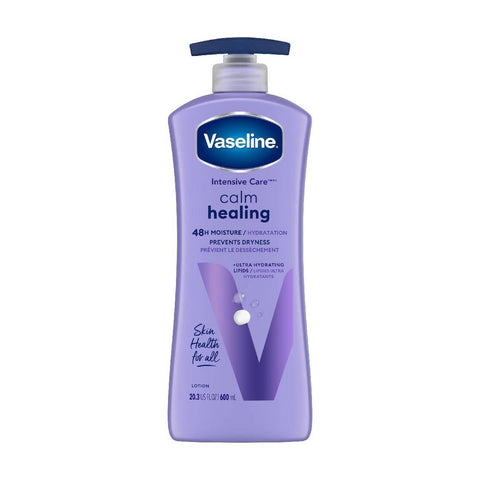 Vaseline Lotion w/Pump -Calm Healing w/Lavender  600 Ml, 12/cs.