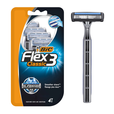 Bic Razor Flex3 4CT, 10/cs