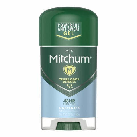 Mitchum Gel Deo Stick -Unscented 2.25 Oz, 24/cs.