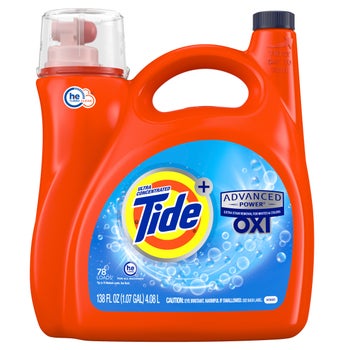 Tide Laundry Detergent -Advanced Power Oxi 138 Oz, 4/cs.