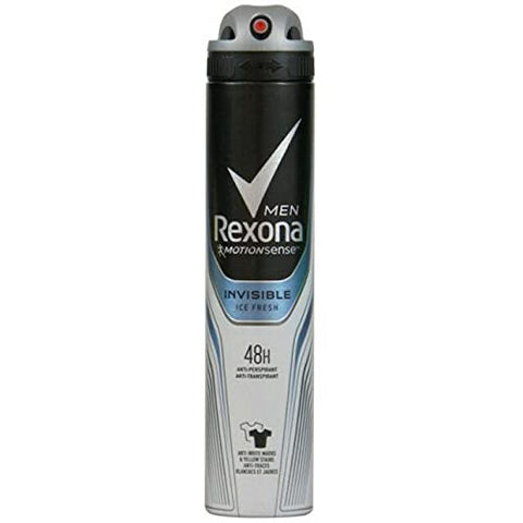 Rexona Body Spray Men Invisible Ice Fresh 200 Ml, 6/cs.