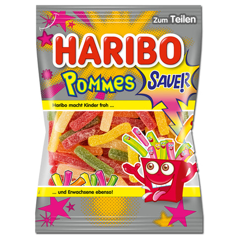 Haribo Candy -Sour Pommes 175 G (6.17 Oz, 16/cs. EXP: 04/26