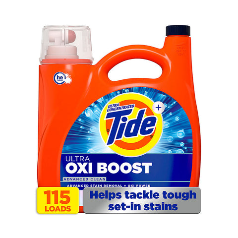 Tide Liquid Detergent -Oxi Boost 147 Oz , 4/cs.