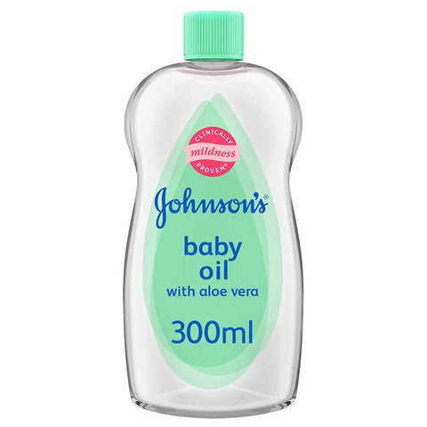 Johnson Baby Oil -Aloe 300 Ml, 24/cs.
