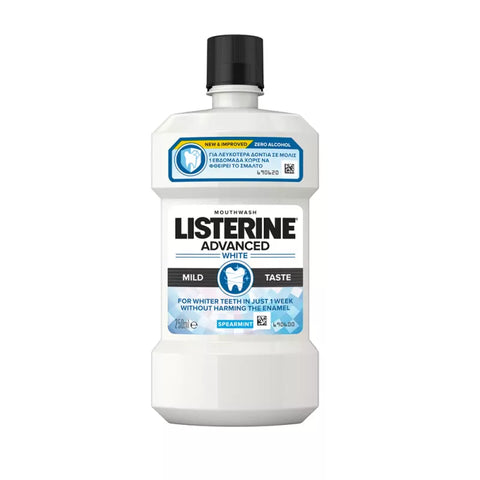 Listerine Mouthwash -Advanced White Mild 250 Ml, 24/cs.''