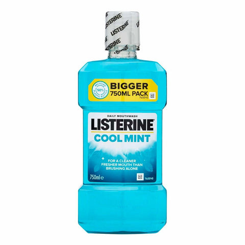 Listerine Mouthwash -Cool Mint 750 Ml, 4/cs.