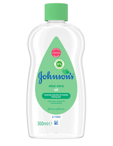 Johnson Baby Oil -Aloe 300 Ml, 24/cs.