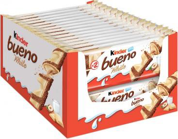Kinder Chocolate Bueno -White 43 Gm, 30/cs.