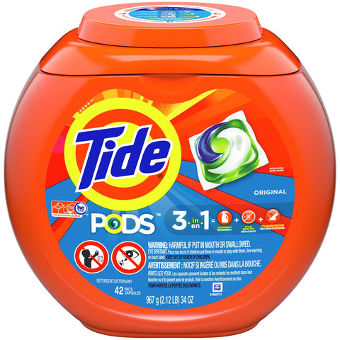 Tide Pods -Original 42 CT, 4/cs