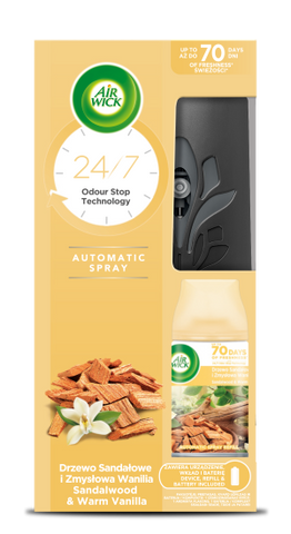 Airwick Freshmatic Machine w/Refill -Sandalwood & Vanilla 4/cs.