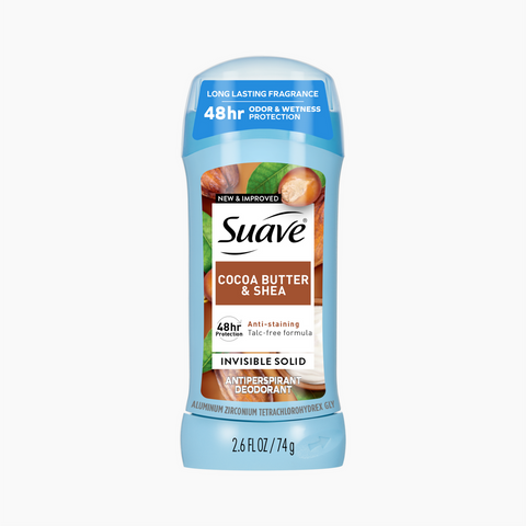 Suave Deo Stick -Cocoa & Shea Butter 2.6 Oz, 12/cs.